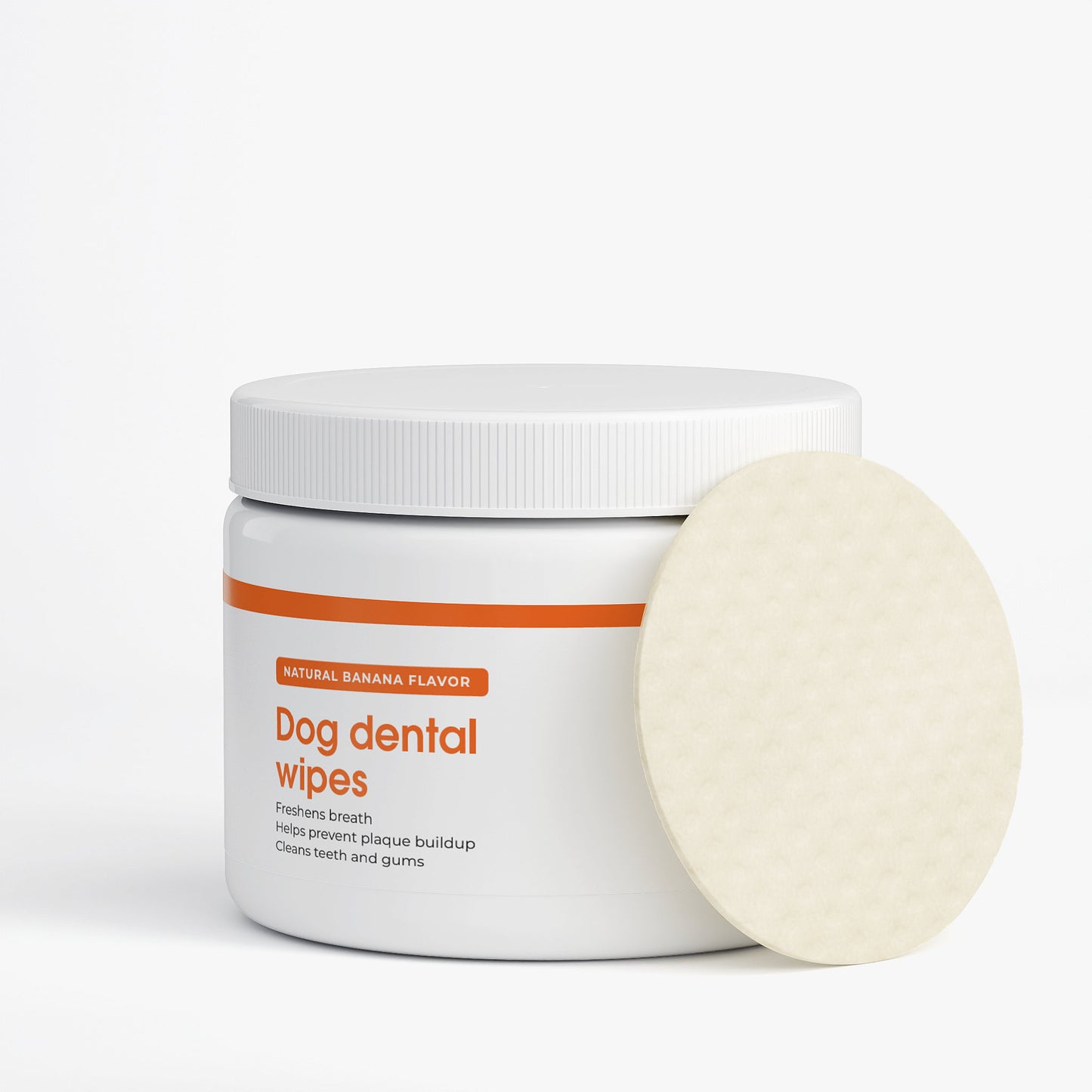 advelop pet dog dental wipes with a white background