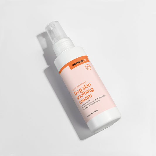Advelop Pet dog skin soothing cream bottle for itchy dry skin